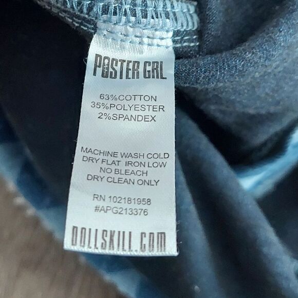 POSTER GRL Classy Act Denim Mini Skirt S - Picture 6 of 7